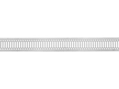 Sterling Silver Stencil Ribbon     Gallery Strip 8.4mm