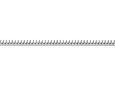 Sterling Silver Scallop Gallery    Strip 2.6mm - Standard Image - 1
