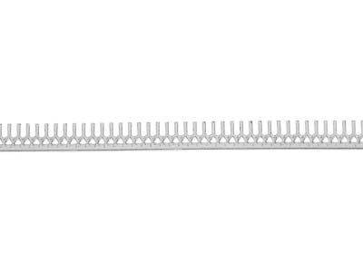 Sterling Silver Plain Wishbone     Gallery Strip 4.8mm - Standard Image - 1