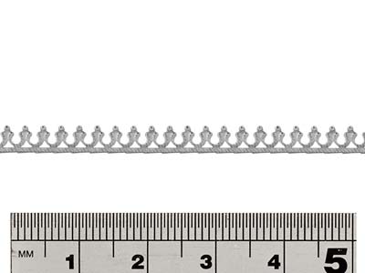 Sterling Silver Horseshoe And Bead Gallery Strip 3.8mm - Standard Image - 2