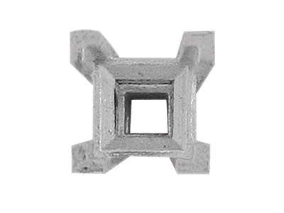 Platinum Square 4 Claw 3.5mm       Setting - Standard Image - 3