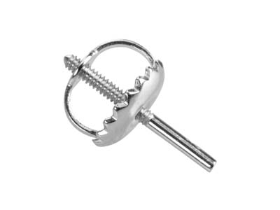 Platinum French Threaded Wire And  Scroll Medium - Standard Image - 2