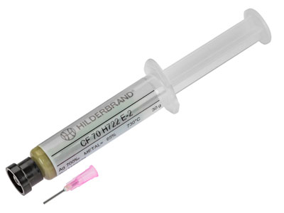 Hilderbrand Silver Solder Paste 30g Medium, Syringe - Standard Image - 1