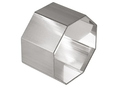 Sterling Silver Napkin Ring        Octagonal 43mm Unhallmarked 100   Recycled Silver