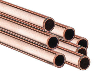 9ct Red Gold Tube, Ref 3,          Outside Diameter 4.0mm,            Inside Diameter 3.0mm, 0.5mm Wall  Thickness, 100 Recycled Gold