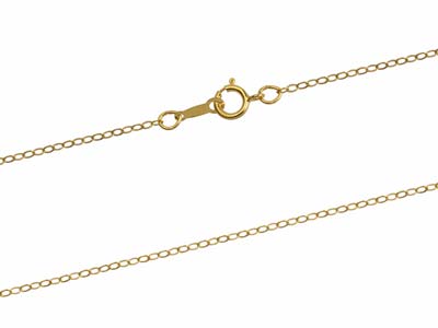 Gold Filled 1.5mm Flat Trace Chain 18