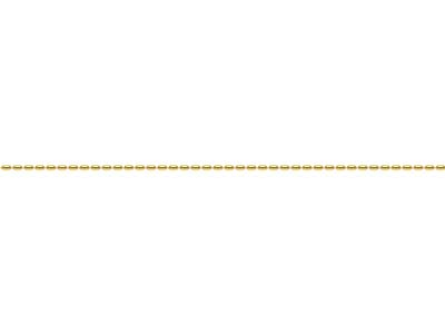 Gold Plated 1.5mm Oval Bead Chain 1845cm Unhallmarked