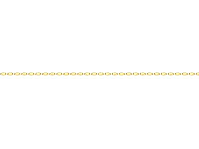 Gold Plated 2.3mm Oval Bead Chain 1845cm Unhallmarked