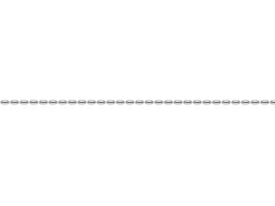 Silver Plated 2.3mm Oval Bead Chain 1845cm Unhallmarked