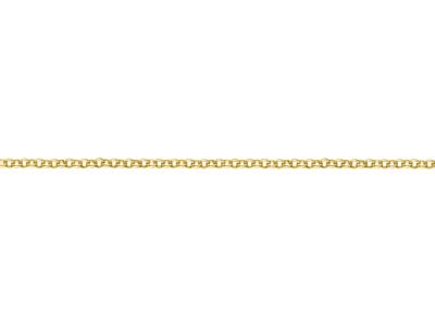 Gold Plated 2.5mm Round Belcher Chain 18
