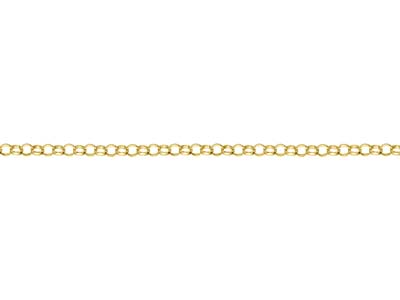 Gold Plated 3.5mm Round Belcher Chain 18