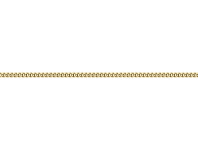 Gold Plated 1.4mm Flat Filed Curb Chain 1845cm Unhallmarked