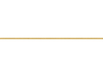 Gold Plated 1.5mm Round Curb Chain 1845cm Unhallmarked