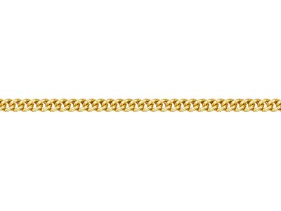 Gold Plated 4.5mm Round Curb Chain 1845cm Unhallmarked