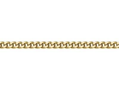 Gold Plated 5.7mm Flat Filed Curb Chain 1845cm Unhallmarked