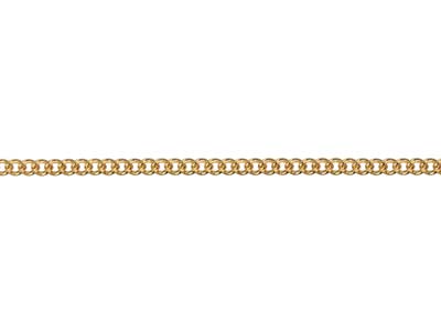 Gold Plated 1.2mm Round Curb Chain 16
