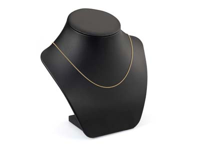 Gold Plated 1.2mm Round Curb Chain 16