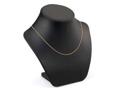 Gold Plated 1.2mm Round Curb Chain 18''/45cm Unhallmarked - Standard Image - 4