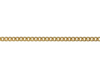 Gold Plated 1.8mm Filed Curb Chain 18''/45cm Unhallmarked - Standard Image - 3
