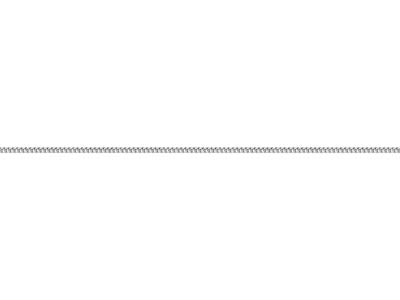 Rhodium Plated 1.5mm Round Curb Chain 1845cm Unhallmarked