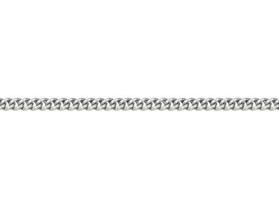 Silver Plated 4.5mm Round Curb Chain 1845cm Unhallmarked