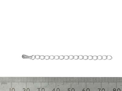 Silver Plated 2.7mm Extension Chain 2.2