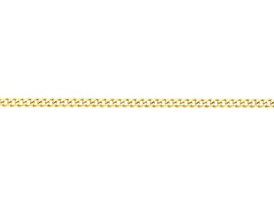 Gold Plated 3.7mm Diamond Cut Curb Chain 18