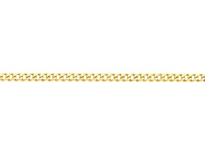 Gold Plated 4.7mm Diamond Cut Curb Chain 1845cm Unhallmarked