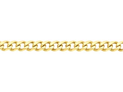 Gold Plated 9.3mm Diamond Cut Curb Chain 18