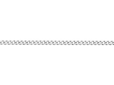 Silver Plated 4.7mm Diamond Cut Curb Chain 1845cm Unhallmarked