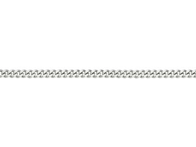Silver Plated 4.9mm Diamond Cut Tight Curb Chain 1845cm Unhallmarked