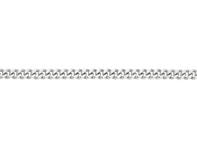 Silver Plated 5.7mm Diamond Cut Tight Curb Chain 1845cm Unhallmarked