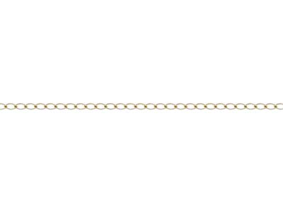 Gold Plated 3.0mm Rhombus Curb Chain 1845cm Unhallmarked