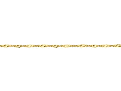 Gold Plated 2.8mm Diamond Cut Singapore Chain 18