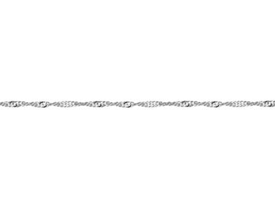 Silver Plated 2.8mm Diamond Cut Singapore Chain 18