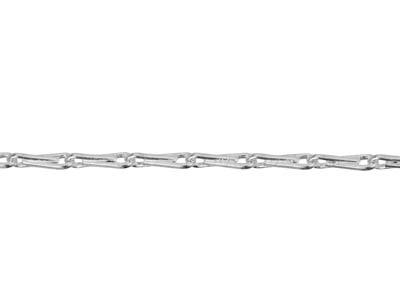 Silver Plated 1.8mm Barleycorn Chain 18