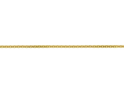 Gold Plated 2.4mm Popcorn Chain 18