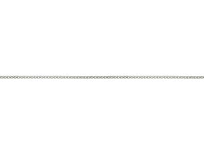 Silver Plated 1.3mm Popcorn Chain 18