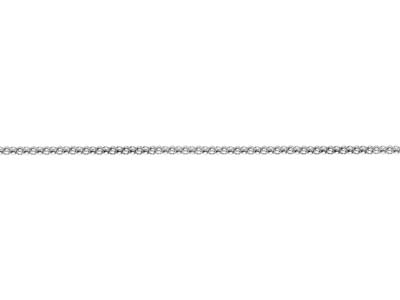 Silver Plated 2.4mm Popcorn Chain 18
