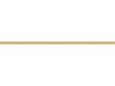 Gold Plated 2.3mm Diamond Cut Round Snake Chain 18