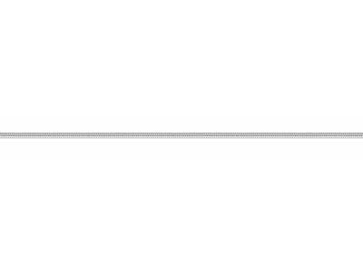 Rhodium Plated 1.9mm Diamond Cut Round Snake 18