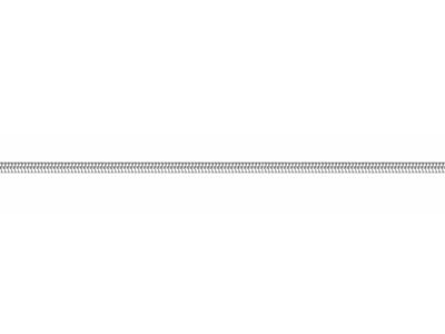Silver Plated 2.3mm Diamond Cut Round Snake Chain 18