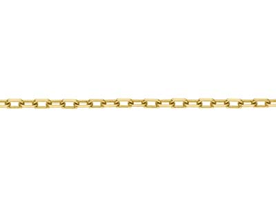 Gold Plated 3.1mm Diamond Cut Paperclip Chain 18