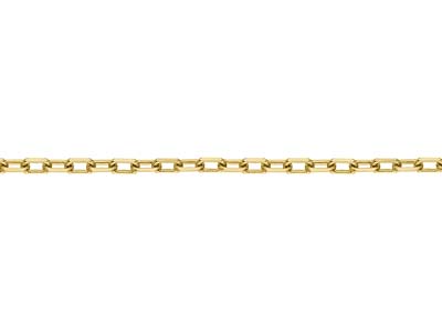Gold Plated 3.7mm Diamond Cut Paperclip Chain 18