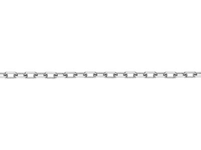 Silver Plated 3.1mm Diamond Cut Paperclip Chain 1845cm Unhallmarked