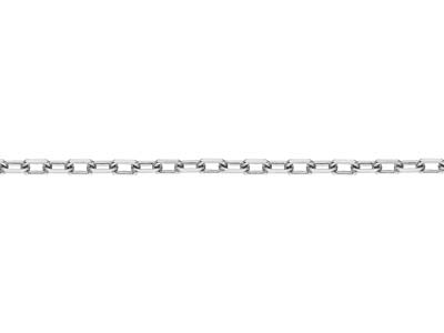 Silver Plated 3.7mm Diamond Cut Paperclip Chain 18
