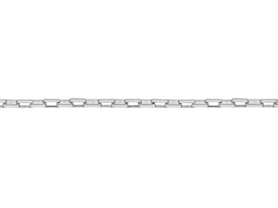 Silver Plated 4.1mm Paperclip Chain 18