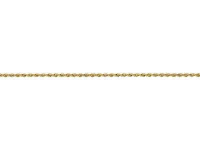 Gold Plated 2.2mm Rope Chain 18