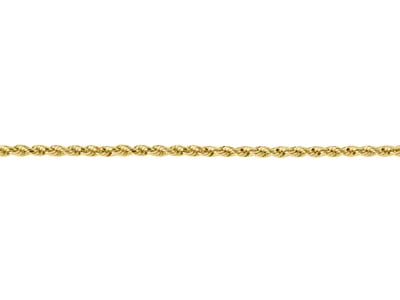 Gold Plated 3.0mm Diamond Cut Rope Chain 18