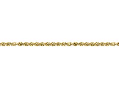 Gold Plated 3.4mm Rope Chain 18